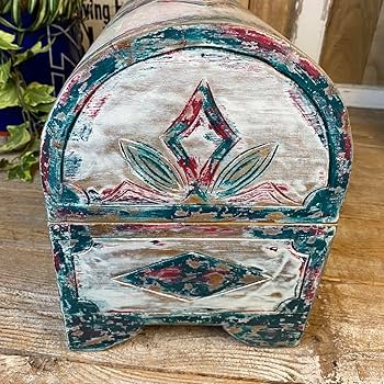 インドネシア古木製 物入れ Amazon｜インドネシアアンティークビンテージ木製ボックス小物